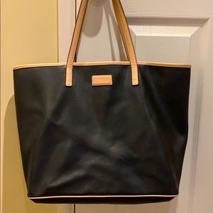 Coach Black and Tan Tote